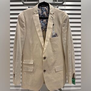Paisley & Gray Light Tan Blazer with Floral Lining
